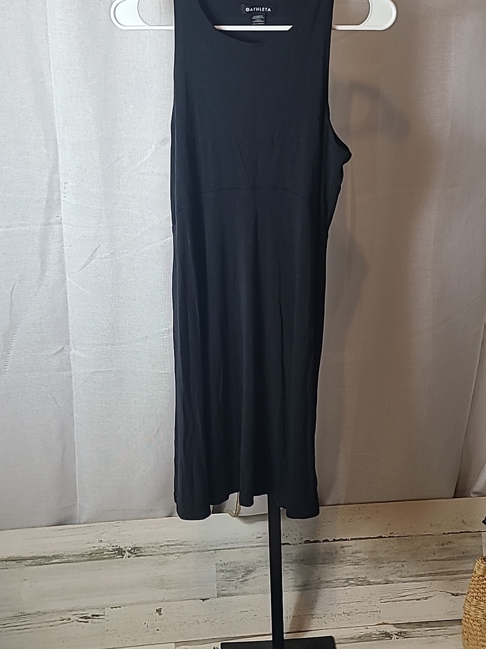 Athleta Seasoft Midi Dress Black Size Small